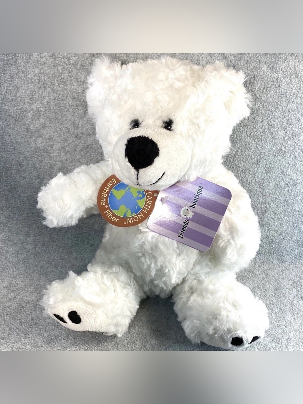 Dan Dee Collector’s Choice Friends Boutique White Bear 9” Sitting With Tags